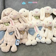 [25cm Rabbit Bear] Gift Gift Soft Fur Rabbit Embroidered Baby'S Name On Request, jellycat Rabbit Embroidered Name