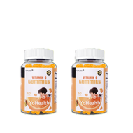 YoHealth 100% Vitamin C with Zinc Gummies Orange + Mixed Berries Support Immune Defenses Ascorbic Ac