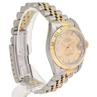 狀況良好 勞力士 ROLEX 手錶 Datejust 10P 鑲鑽 69173G K18×SS 女士自動上鍊 E 數字組合
