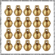 (HTQK) 60 Pieces Vintage Brass Bells Mini Craft Bells Small Tibetan Craft Bells DIY Jewelry Making P