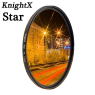 KnightX Star Line 4x 6x 8x Filter for Canon Nikon Accessories 500d 60d D5100 D600 Photo Color 18-135