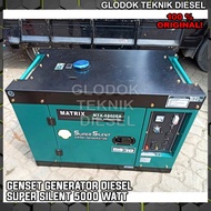 DIESEL GENSET SILENT 5000 watt Generator Listrik SILENT SOLAR 5 KW