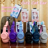 Wireless Headset Bluetooth 5.0 Headphone Cat Ear With Microphone Gaming Earphone For Smart Phone