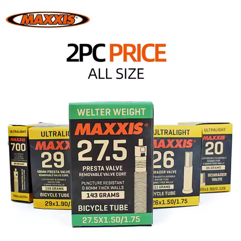2pc Ultralight All Size MAXXIS Bicycle Inner Tube 20 26 27.5 29 700C AV FV Stab Blow Proof MTB Road 