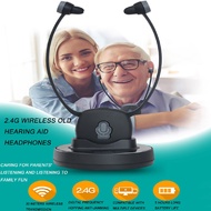 5V Universal Rechargeable 2.4G Wireless Old Hearing Aid headphones 2.4G TV Mobile Phones Listening Headset New