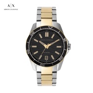 Armani Exchange Male's Spencer Analog Watches ( AX1956 ) - Quartz, Black Case, 44 MM Round Dial,Stai