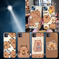 soft black iPhone 12 Pro Max 15 Plus 15 Pro max 16 16 pro max 16e Capibalara1 phone case