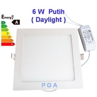 6W White Daylight Square Led Panel Light / 6W Thin Square Downlight