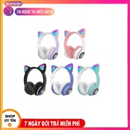 Cute Cat Ear-shaped Bluetooth Headset, Bluetooth 5.0 connection, Mic, Super Nice Led
