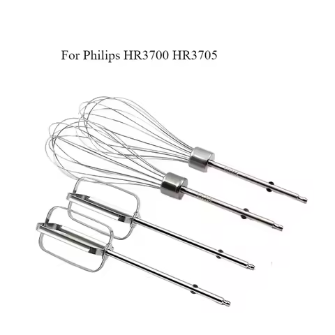 2PCS For Philips HR3700 HR3705 Electric Whisk Mixer Stirring Stick 12 Wire Stainless Steel Whisk Hea