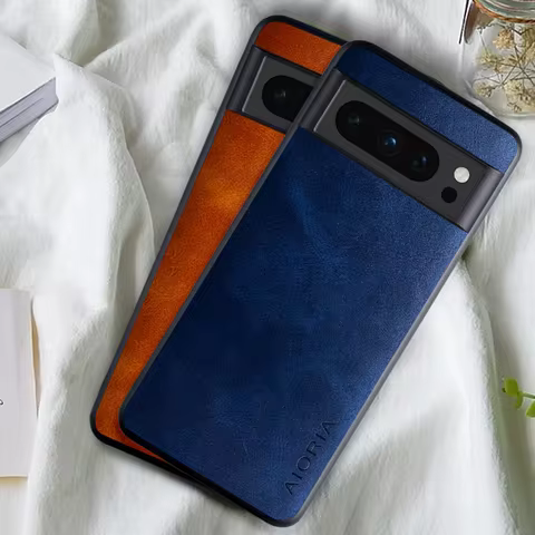 Case for Google Pixel 8 7 6 5 Pro 8A 7A 6A 5A 4A funda Thin Slim Shockproof Matte Leather back cover
