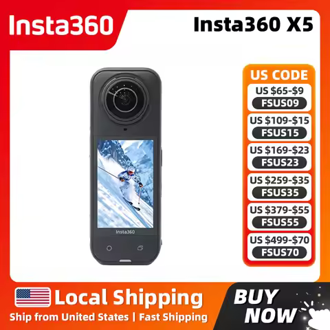 Insta360 X5 360 Camera Insta360 X5 Standard Bundle 8K30fps 360 Video with Dual 1/1.28" Sensors 360° 