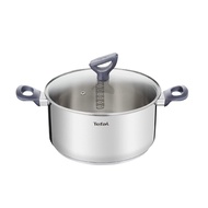 Tefal Daily Cook Stainless Steel Induction Stewpot (18cm, 20cm) Dishwasher Oven Safe No PFOA Silver