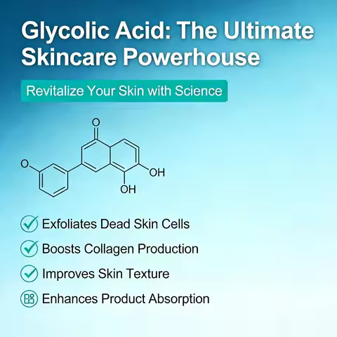 99% Glycolic Acid Powder Cosmetic DIY Skincare Skin Whitening Exfoliating Serum Maker