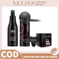 SEVICH 25g Hair Building Fiber with Hair Spray 10 Colors Hair Fiber Applicator