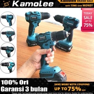 [COD] Kamolee Electric drill Bor Cas Original 10mm/13mm Brushed/Brushless Cordless Bor Listrik Bor C