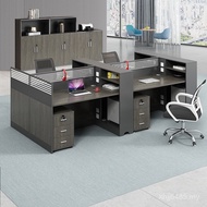 Table Chair Combination Modern Computer Staff Table Financial Simple Staff Table 4 Card Seat Office 