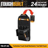 TOUGHBUILT TB-CT-22 Technician Pouch Small Mechanic's Tool Belt Pouch Organizer Tool Bag Tool Access