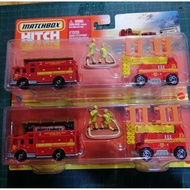Matchbox Hitch&amp;Haul MBX FIRE RESCUE Hazard Squad/MBX Mobile Light Truck Diecast Metal