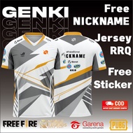 Jersey RRQ jersey jersey game jersey costum ff pubg mlbb aov codm free nickname