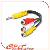 Mini AV 3.5MM to 3 RCA Female Jack Cable 3.5MM male to 3 RCA/