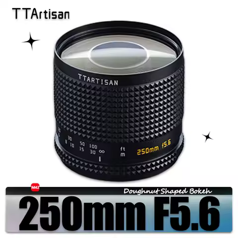 TTArtisan 250mm F5.6 Reflex Full Frame Manual Focus Lens for Mirrorless Camera Photography with M42 