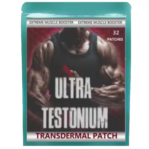Ultra Testonium Muscle Building Booster Testo Testosterone KLXVUYEG Extreme 32 Transdermal Patches.M