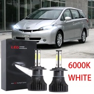 ใหม่ หลอดไฟหน้ารถยนต์ LED 6000K สีขาว แบบเปลี่ยน สําหรับ Toyota Wish 2009-2017 (NFL) (1 คู่)