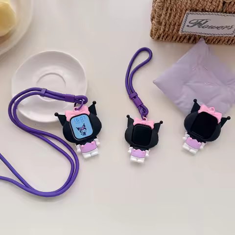 Hot Fashion Trend Watch case Lanyard Silicone Protective Cute For Kuromi For Apple Watch S11 S10 S9 