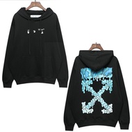 American NEW Off White High Version Autumn And Winter Clothing Fashion Brand Off Gradient Arrow Hood