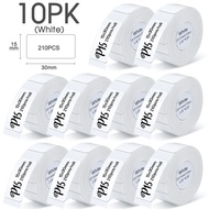 【Desirable】 10pk Label Sticker 15 X 30mm For P15 Label Printer Marklife P11 P12 Labeller Compatiblefor D30 Mini Thermal Labeling Machine