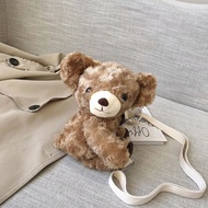 NAZRILL [Bayar Di Tempat] Tas Boneka Wanita Viral Kekinian Teddy Bear Tas Selempang Boneka Beruang M