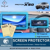 NEW Proton X50 Facelift 2025 Screen Protector Navigation Meter Tempered Glass Proton x50 Accessories