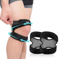 Others - 【兩條】矽膠髕骨帶 加壓護髕骨 跑步登山透氣護膝－黑色＋灰色內裡