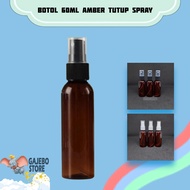60ML AMBER PLASTIC SPRAY BOTTLE 60ML AMBER SPRAY BOTTLE REFILL BOTTLE