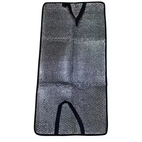 1PCAluminum Foil Insulated Cover for Air Conditioner 2026UV Resistant 71x33CM 80x40CM 120x60CM Silve