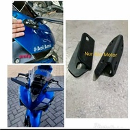 R25 WINGLET MIRROR BRACKET ZX10R MIRROR MOUNTING BRACKET ON YAMAHA R 25 OLD FAIRING WINGLET SIDE MIR
