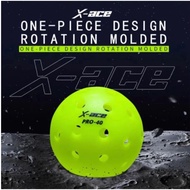 X- ace 40 Hole 74MM Pickleballs / Outdoor Courts Competition Ball / Durable Tournament Pickle Ball