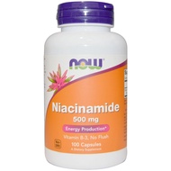 Now Foods Niacinamide (Vitamin B-3) 500mg 100 Capsules [Parallel Import]