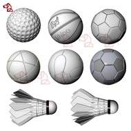Sports Ball Football Basketball rhino 3D Model rhino/C4D/3D/max/maya Design Material obj