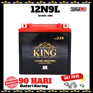 KING BATERI 12N9L MOTOR BATTERY JAGUH SKYLINE 200 EXTREME 150I TL125 KTN200 XTM200 RKV200 PATAGONIAN