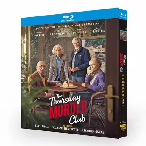 The Thursday Murder Club 2025 Mystery Movie Blu-ray Disc Single Box DVD