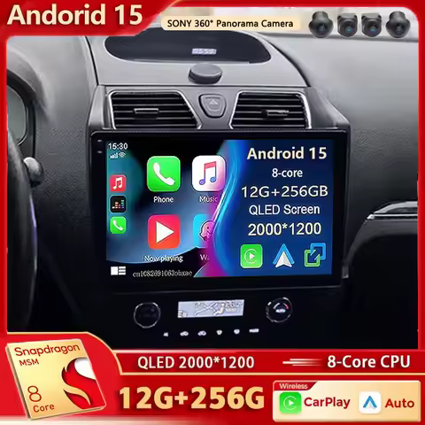 Android 15 For Geely Emgrand EC7 1 2009-2016 2K QLED Stereo Car Radio Multimedia Video Player GPS AI