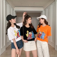 Ready Stock Ins Super Fire Kaws Street Cartoon Short-Sleeved Jay Chou T-Shirt Loose Couple Shirt