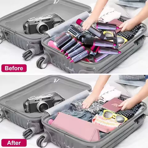 Portable Hair Dryer Storage Bag, Hair Dryer Travel Storage Bag, PU Leather Storage Bag Portable Trav