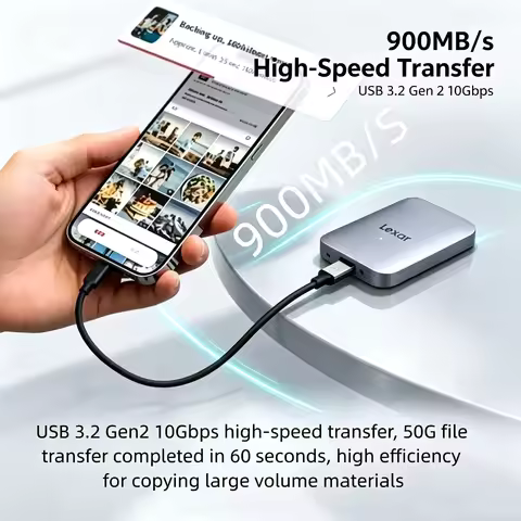Lexar RW515 CFexpress Type A Memory Card Reader USB Up to 900MB/s 8K Video Transfer USB-C USB-A CFE 