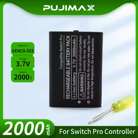 PUJIMAX 2000mAh Battery for CTR-003 C/CTR-A-AB for Nintendo 2DS XL, 3DS, CTR-001, JAN-001, MIN-CTR-0