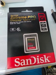 Sandisk CFexpress type B 512GB