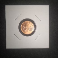 Singapore 1 Cent Coin year 2001