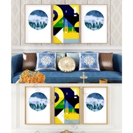 Print Laminate wood press ABSTRACT PAINTING - Model 10 (3 HCN 3x20x30, 3x30x40, 3x40x60). Print phot